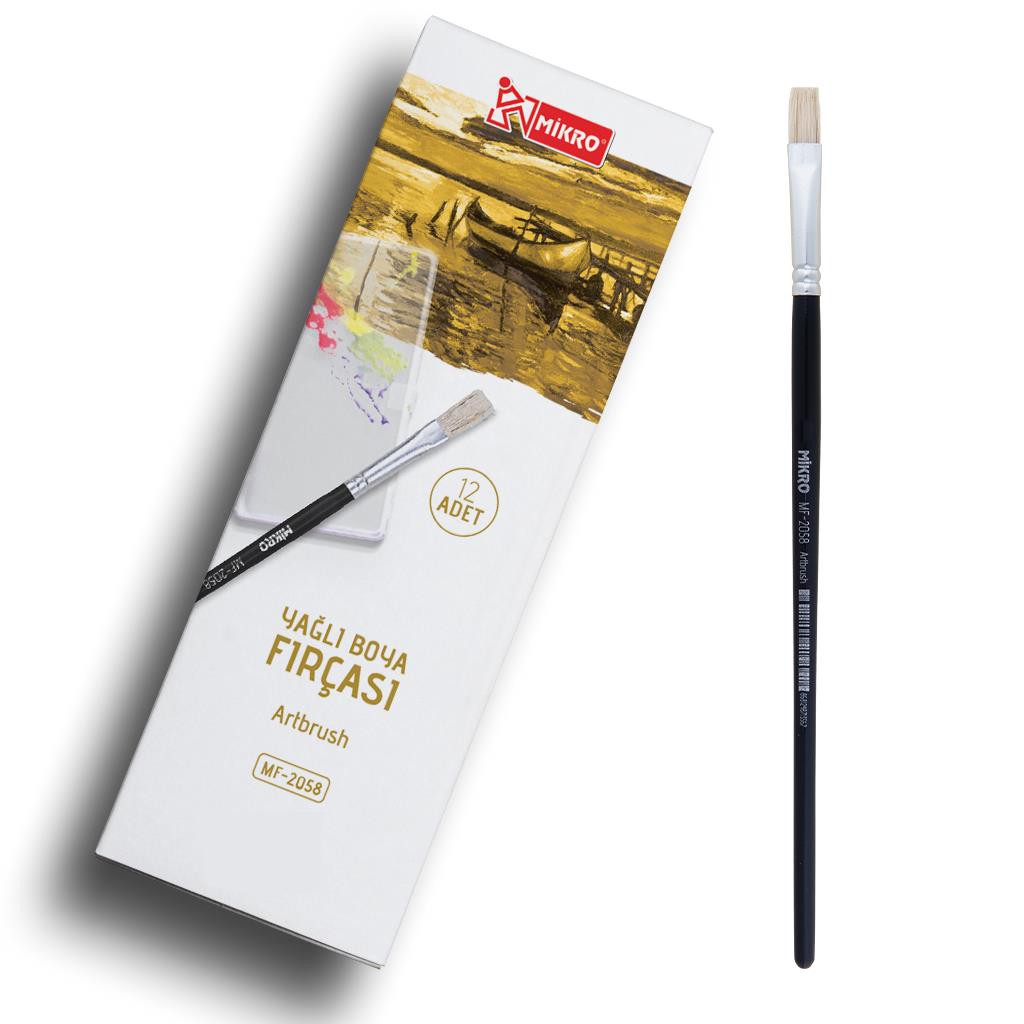 MİKRO MF-2058 YAĞLI BOYA FIRÇASI NO:4