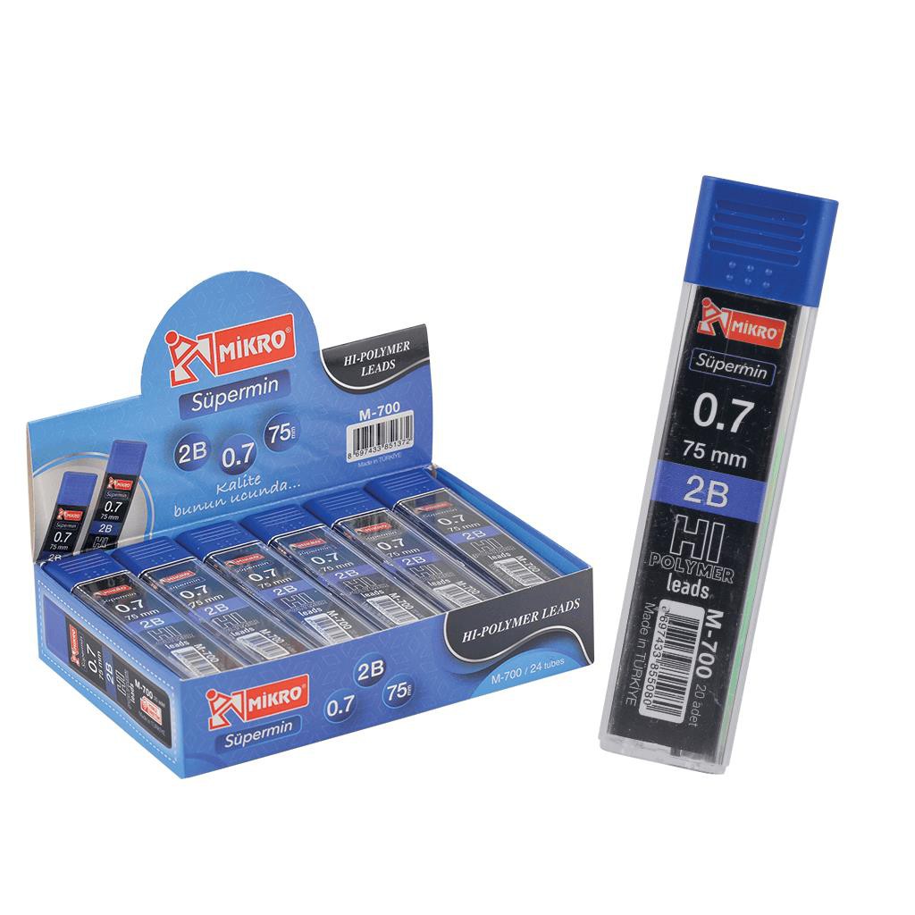 M-700 MİKRO EKONOMİK 75 MM 2B MİN 0.7 KALEM UCU 48'Lİ *60