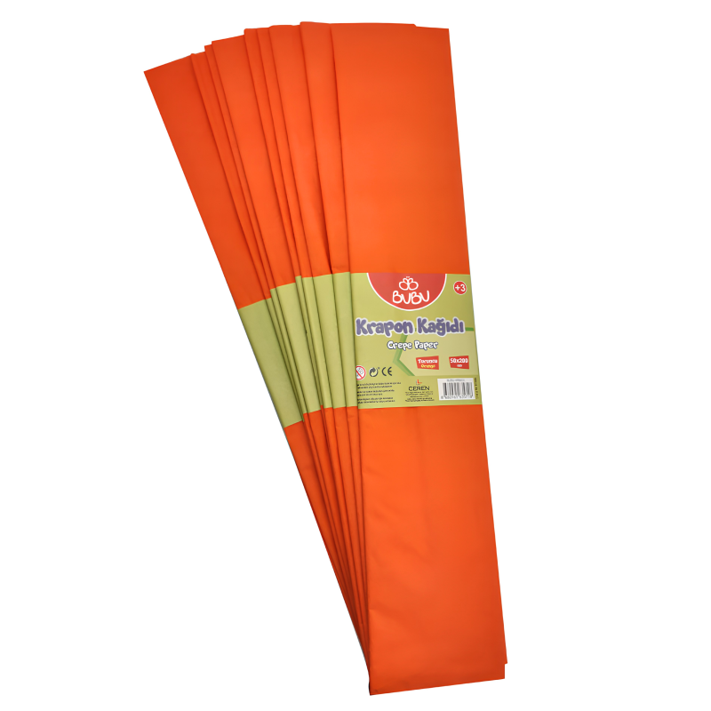 BU-BU KR0010 KRAPON KAĞIDI 10'LU TURUNCU *20