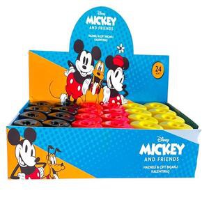 MINNIE&MICKEY HAZNELİ 40570B ÇİFT BIÇAKLI KALEMTRAŞ 24'LÜ ^ *192 >