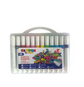 GLOBOX 3686 AKRİLİK KALEM SETİ 24'LÜ *64
