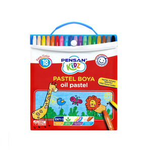 PENSAN 98121 ÇANTALI PASTEL BOYA 18 RENK