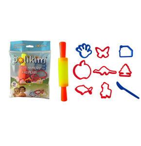 POLİKİM OYUN HAMUR KALIPLARI 10 PARÇA *170