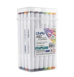 ONAS ZW-7001-24 ÇİFT TARAFI MARKER 24 RENK >