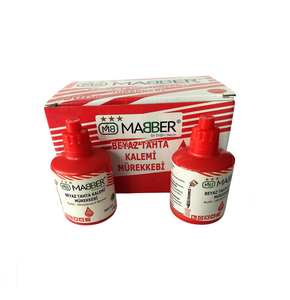 MABER MR100-K 100CC BEYAZ TAHTA KALEMİ MÜREKKEBİ KIRMIZI 6'LI