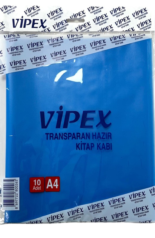 VİPEX HAZIR KİTAP KABI RENKLİ 10'LU *200