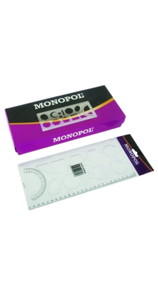 MONOPOL 1611 GEOMETRİ ŞEKİLLER ŞABLONU 24'LÜ PAKET *20 >