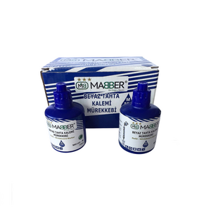 MABER MR100-M 100CC BEYAZ TAHTA KALEMİ MÜREKKEBİ MAVİ 6'LI