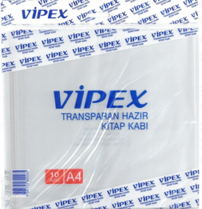 VİPEX  HAZIR KİTAP KABI ŞEFFAF 10'LU *200