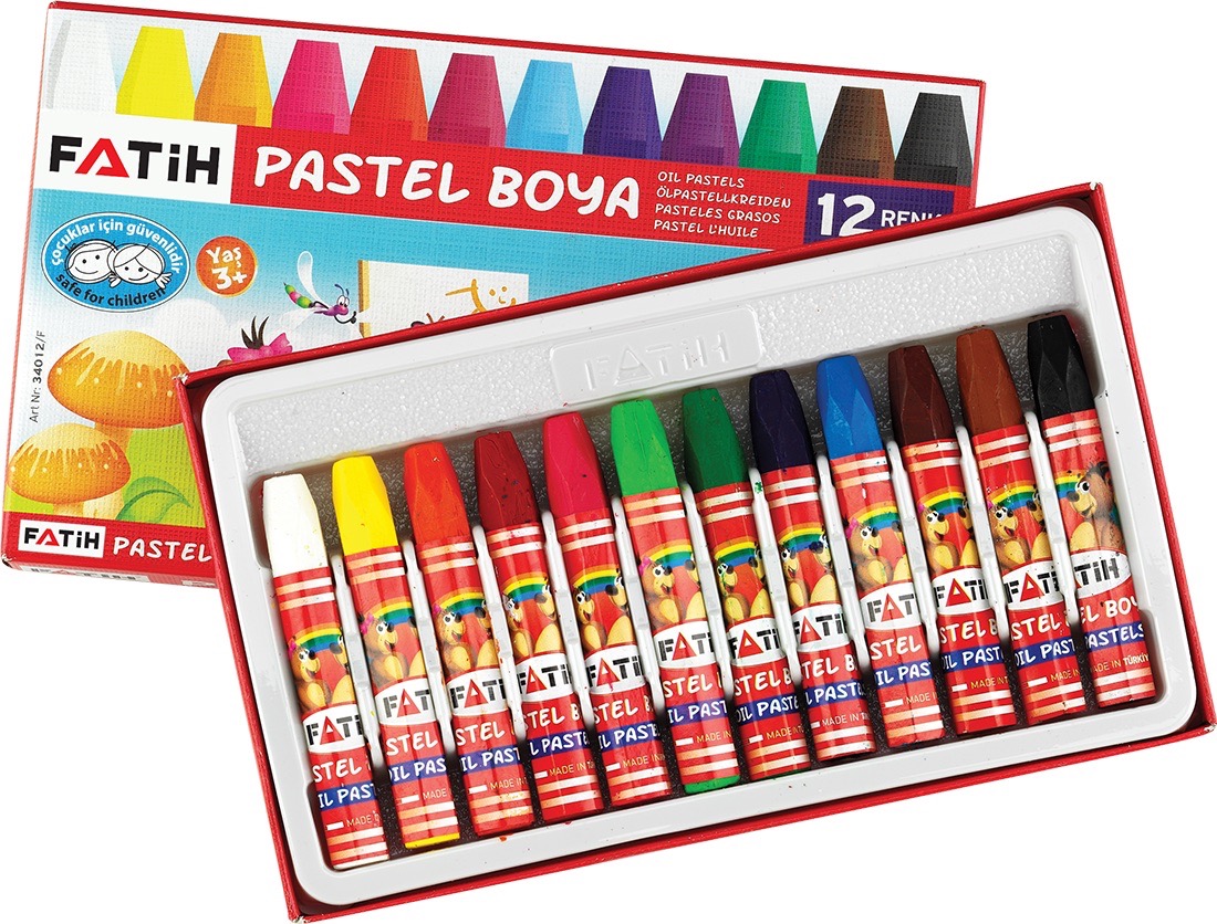 FATİH 34012 12 RENK PASTEL BOYA*144