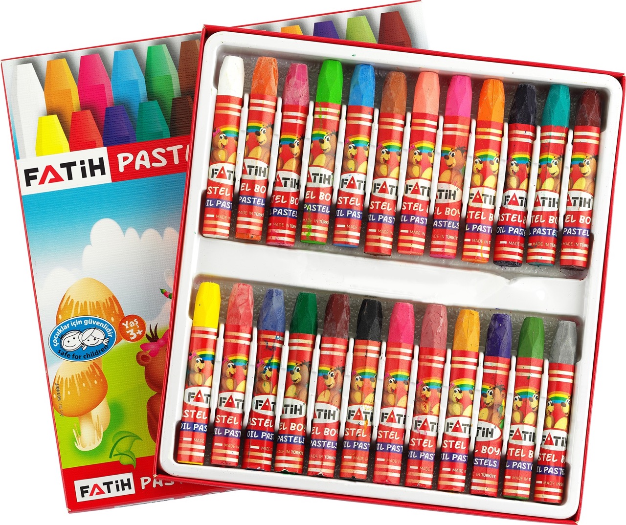 FATİH 50340 PASTEL BOYA 24RENK *60