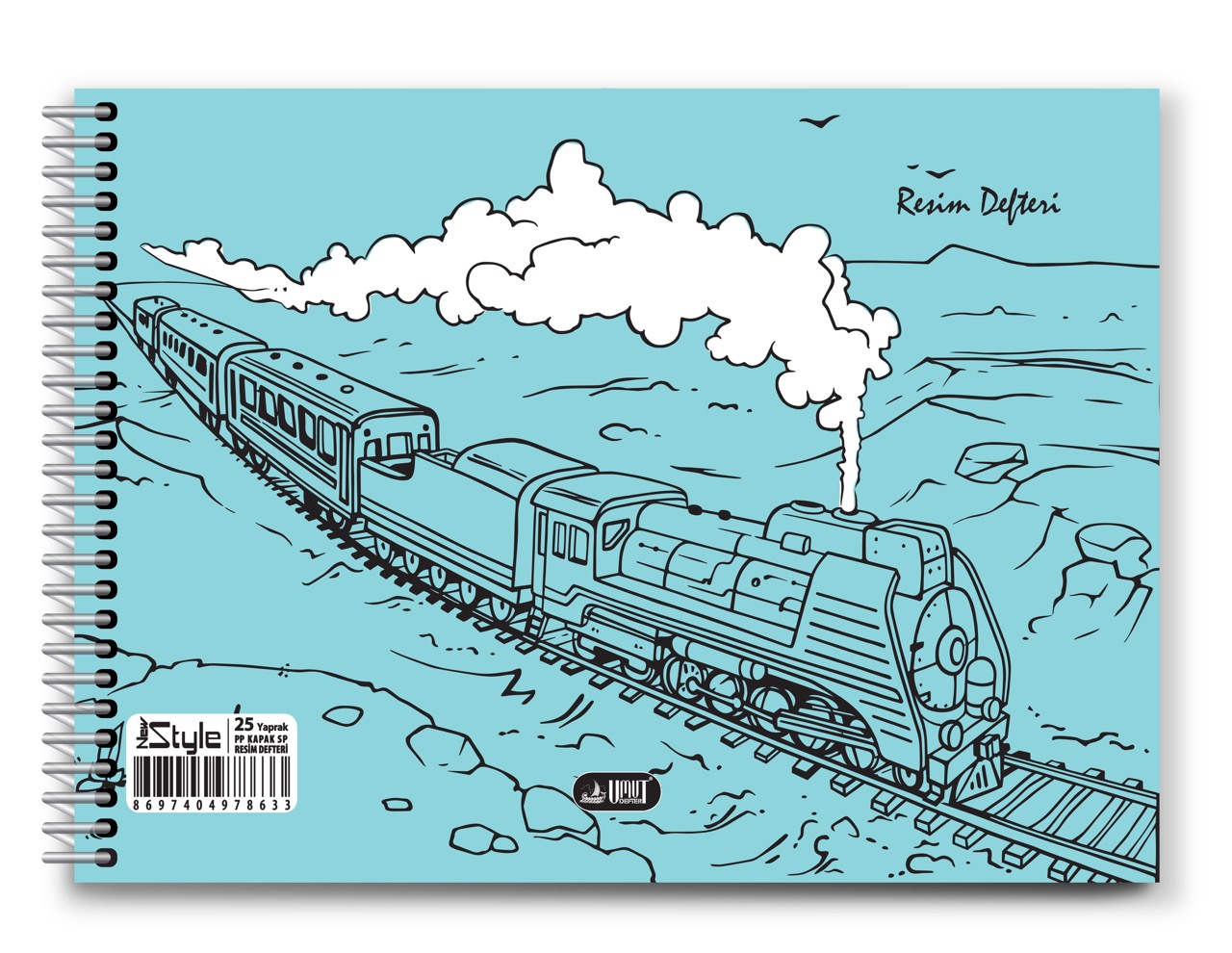 NEW STYLE PP KPK SPİRALLİ RESİM DEFTERİ 25*35 25YP *6