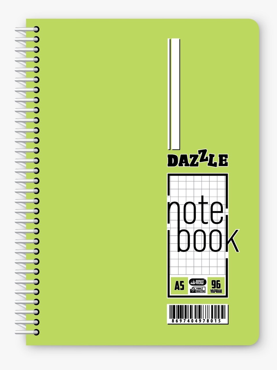 A-5 SPİRALLİ PPKAPAK 96YP KARELİ*8