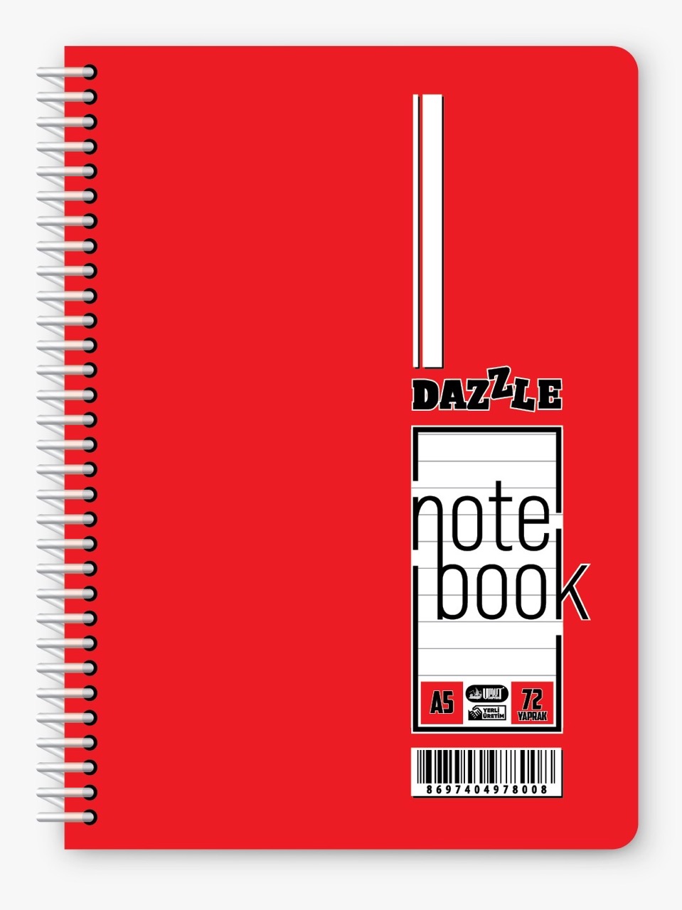 A-5 SPİRALLİ PPKAPAK 72YP ÇİZGİLİ*12