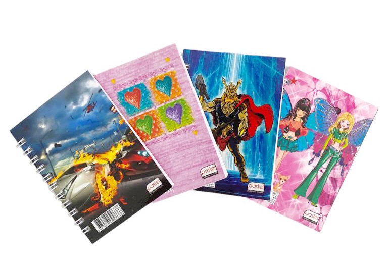 PASTEL A7 SPİRALLİ NOT DEFTERİ KARELİ 12Lİ *60