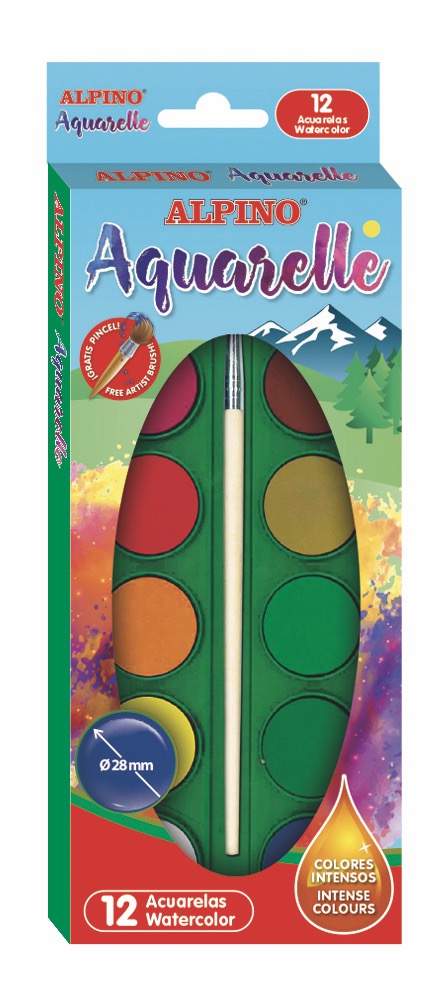 ALPİNO AQ-01 SULU BOYA 12'Lİ *96
