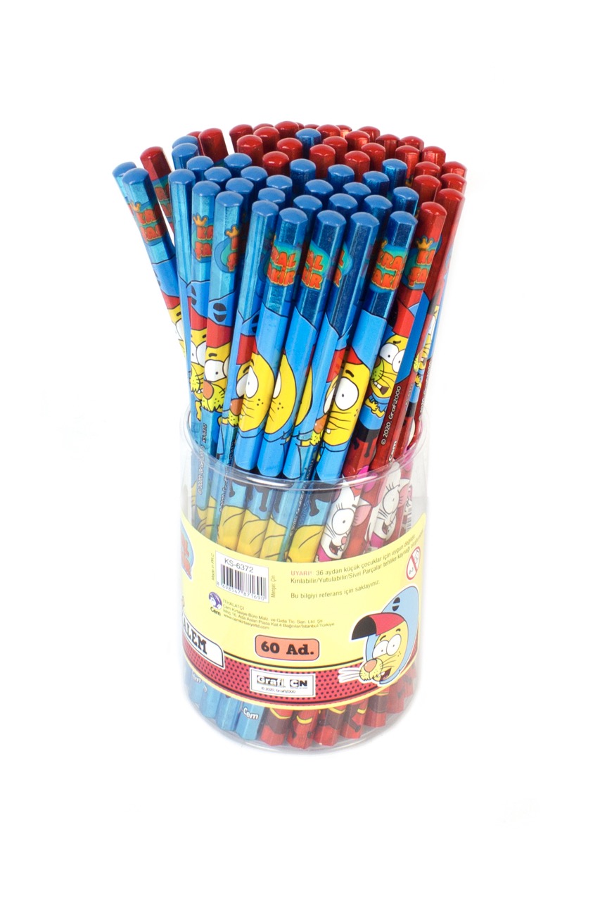 KRAL ŞAKİR KS-6372 KURŞUN KALEM 60'LI ^