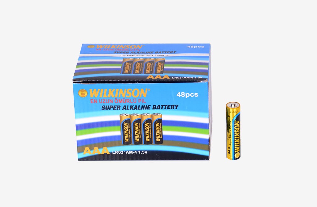 WILKINSON LR03 ALKALİN İNCE PİL 4'LÜ AAA*12