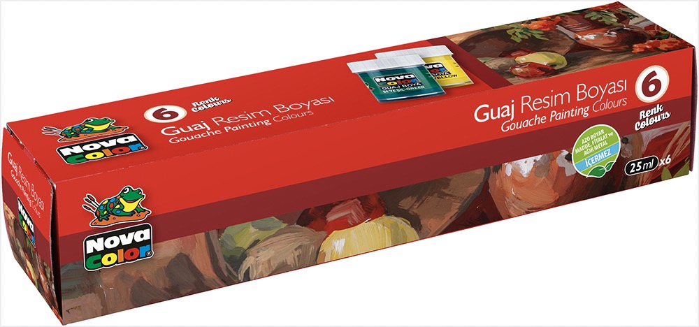 NOVA COLOR NC-113 GUAJ BOYA ŞİŞE 6RENK *36