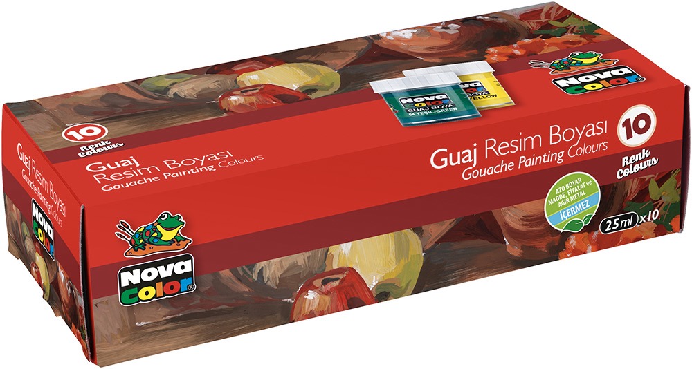 NOVA COLOR NC-114 GUAJ BOYA ŞİŞE 10RENK *36
