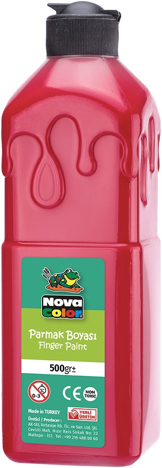 NOVA COLOR NC-371 KIRMIZI PARMAK BOYASİ 500 GR*24