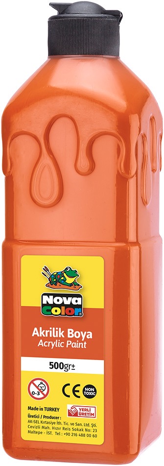 NOVA COLOR NC-388 AKRİLİK BOYA 500 GR TURUNCU *24