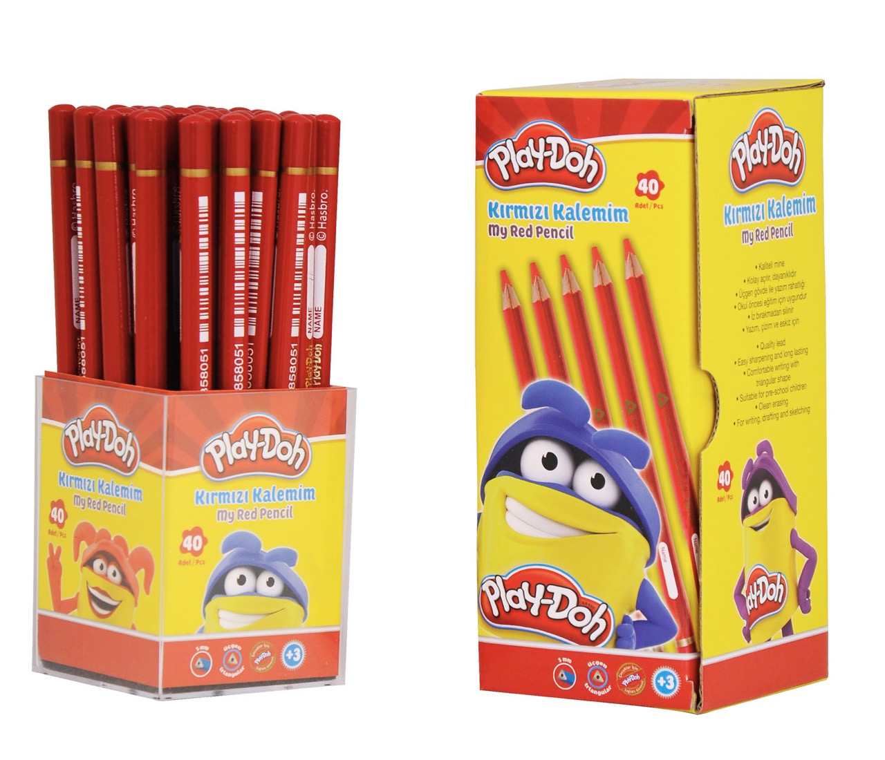 PLAY-DOH KK002 KIRMIZI KALEMİM 40'LI *24